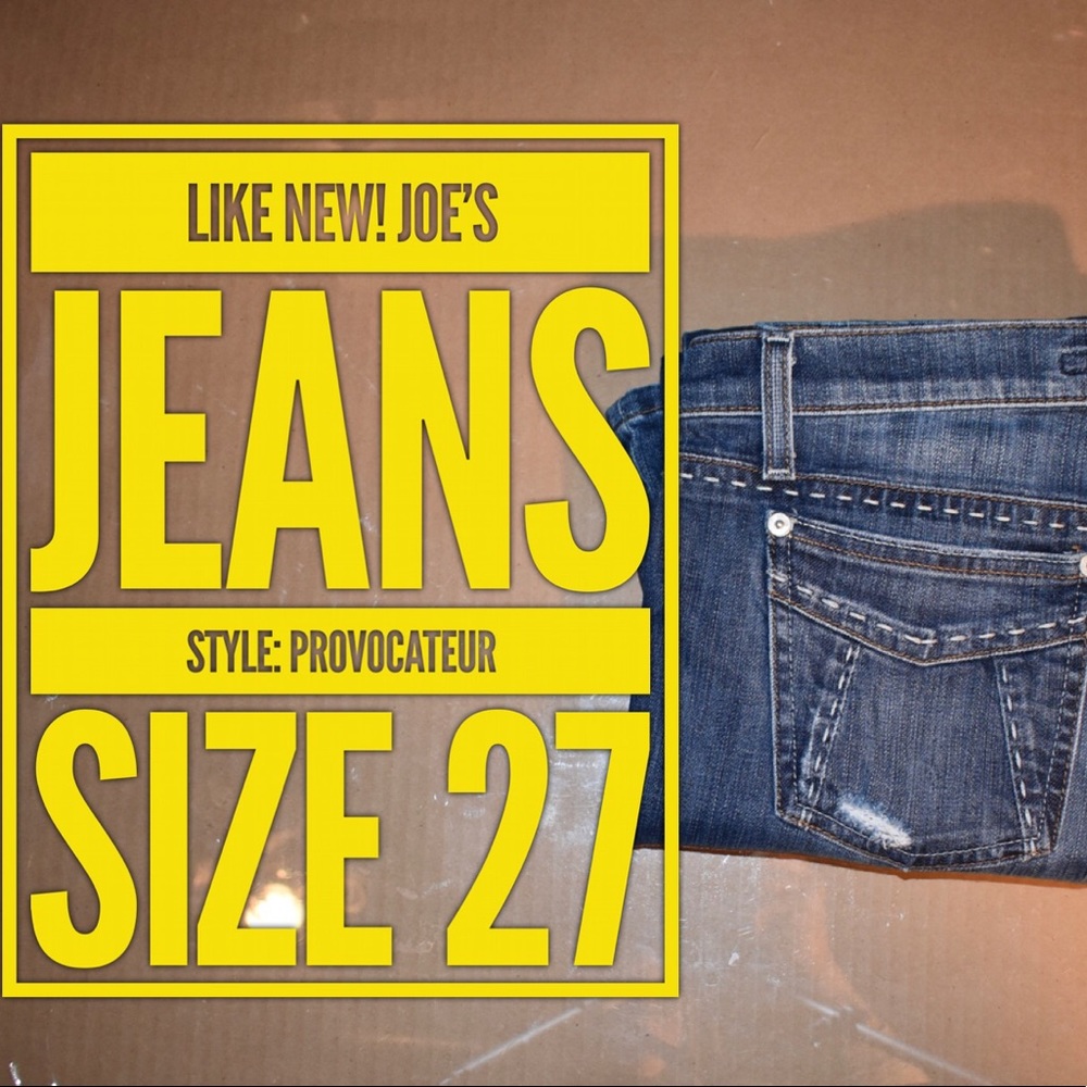 Like New!!! Joe’s Jeans- Fit “Provocateur” Size 27